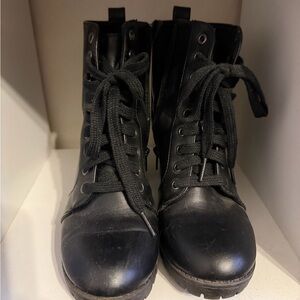 Time and Tru Black Ankle Boots